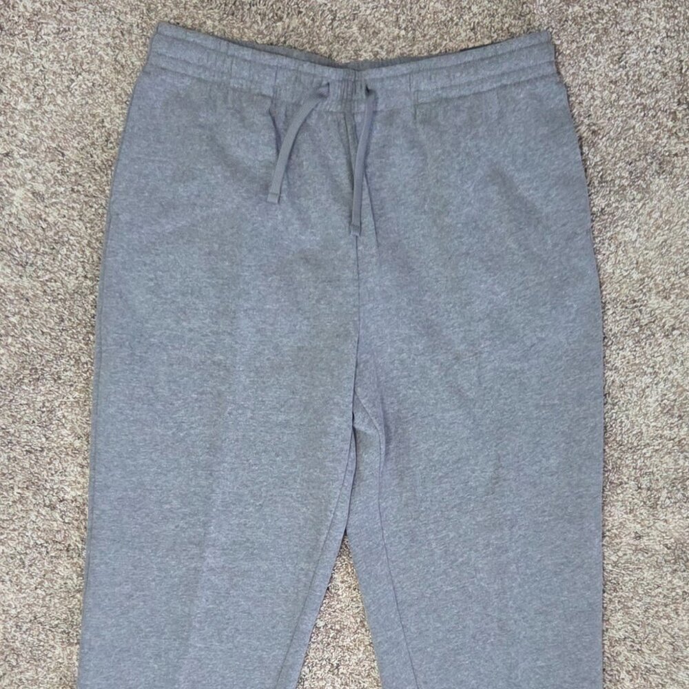 TEK Gear Ultrasoft Fleece Open-Hem Gray Pants, Men’s Regular Large